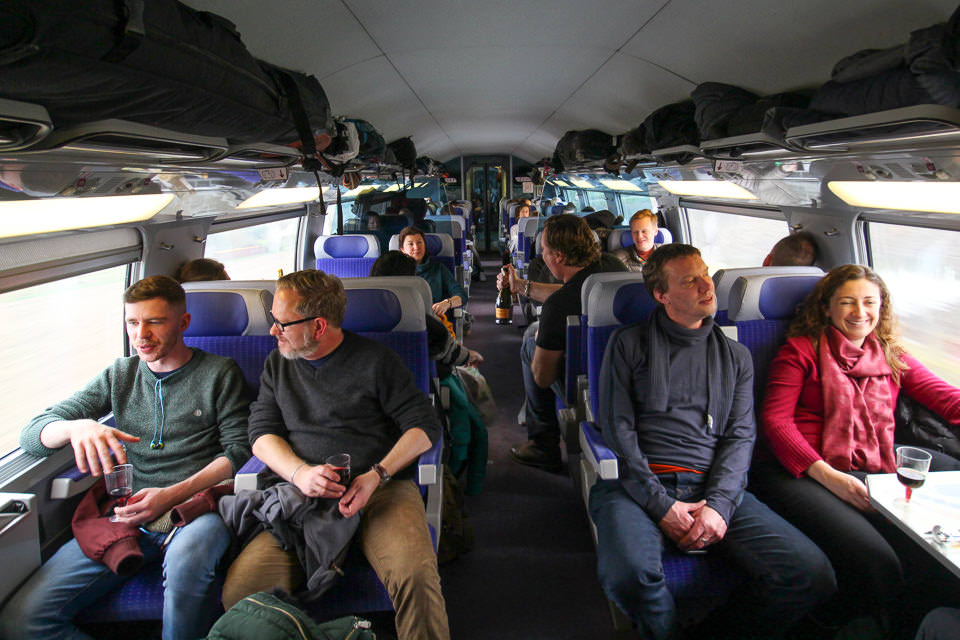 Alecky and friends on TGV